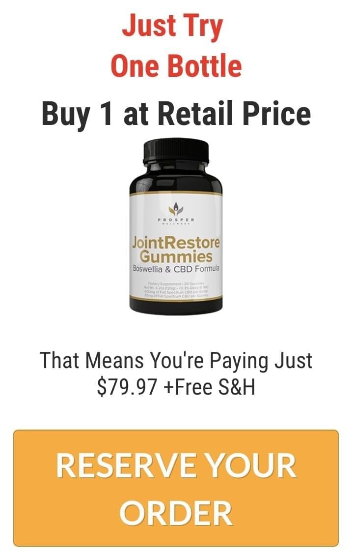  Joint restore gummies 1 bottle